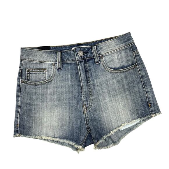 Talula Shorts 26 High Rise Blue Jean Cut Off Aritzia - Picture 1 of 9